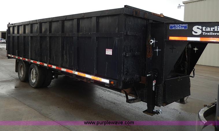 image for item H6187 2008 Starlite gooseneck dump trailer