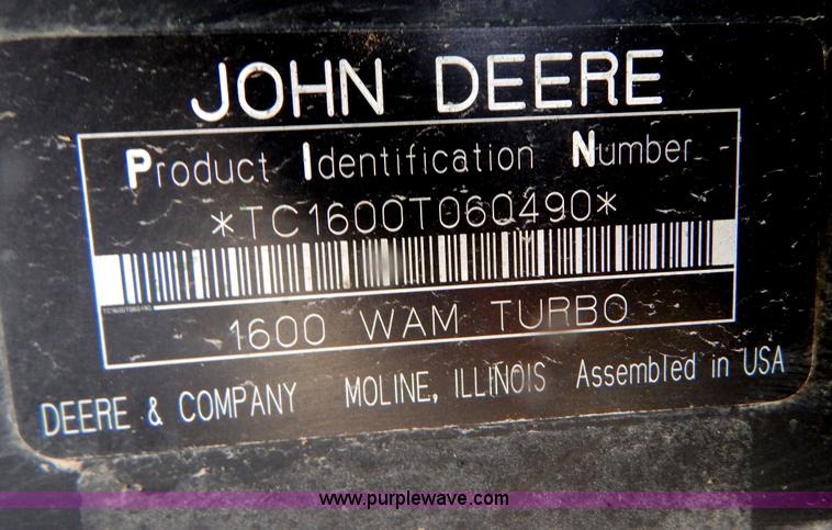 image for item I1050 2008 John Deere 1600 Series II turbo lawn mower