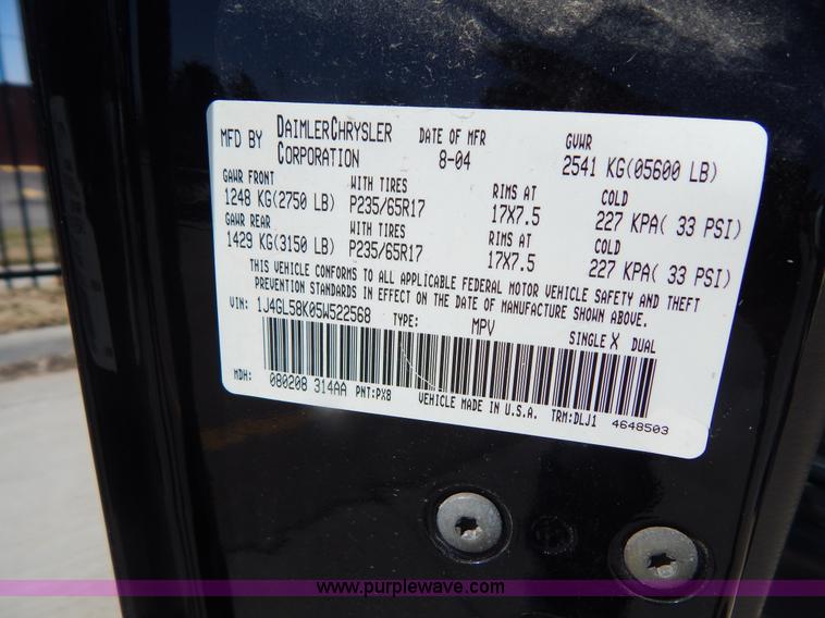 image for item I1070 2005 Jeep Liberty Limited SUV