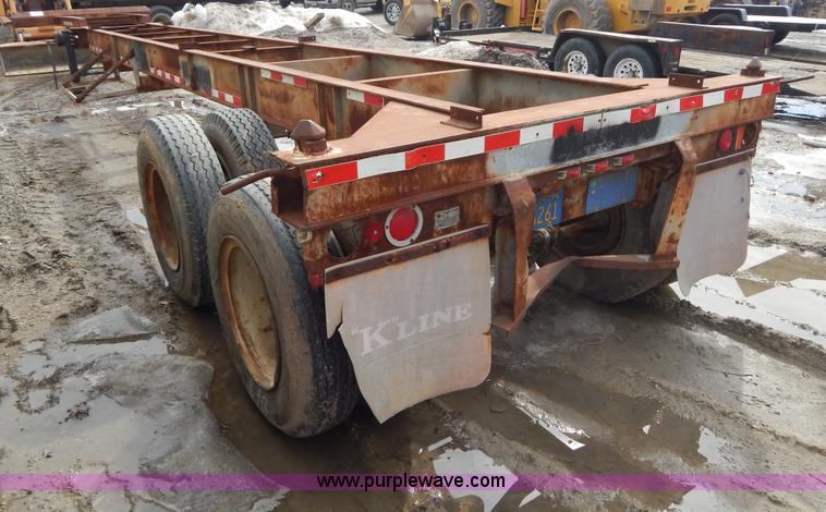 image for item I1140 1991 Wabash pipe dolly trailer