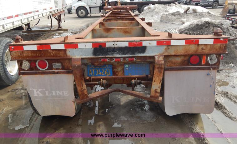 image for item I1140 1991 Wabash pipe dolly trailer