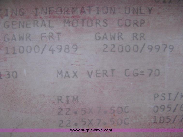 image for item I5539 1990 GMC TopKick Toterhome truck