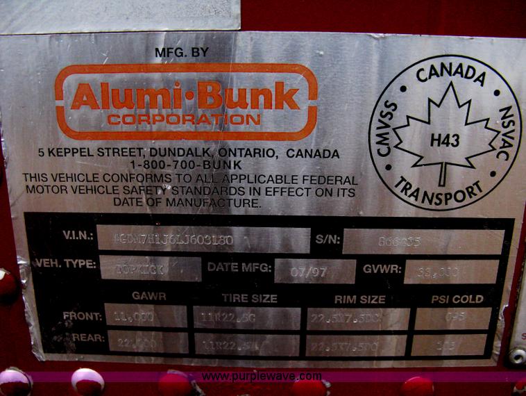 image for item I5539 1990 GMC TopKick Toterhome truck