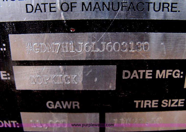 image for item I5539 1990 GMC TopKick Toterhome truck