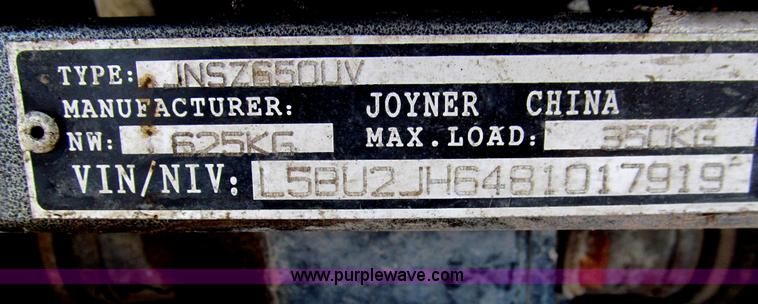 image for item I7158 2008 Joyner JNSZ650UV utility vehicle