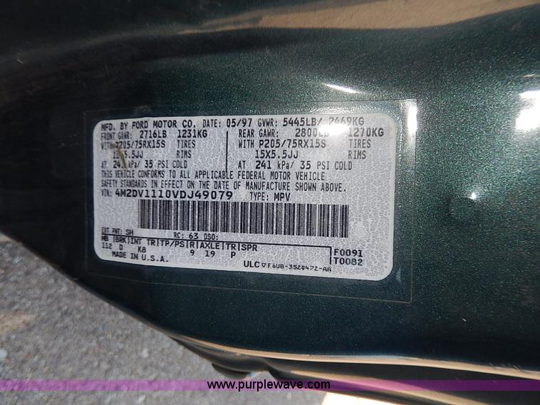 image for item I9263 1997 Mercury Villager GS