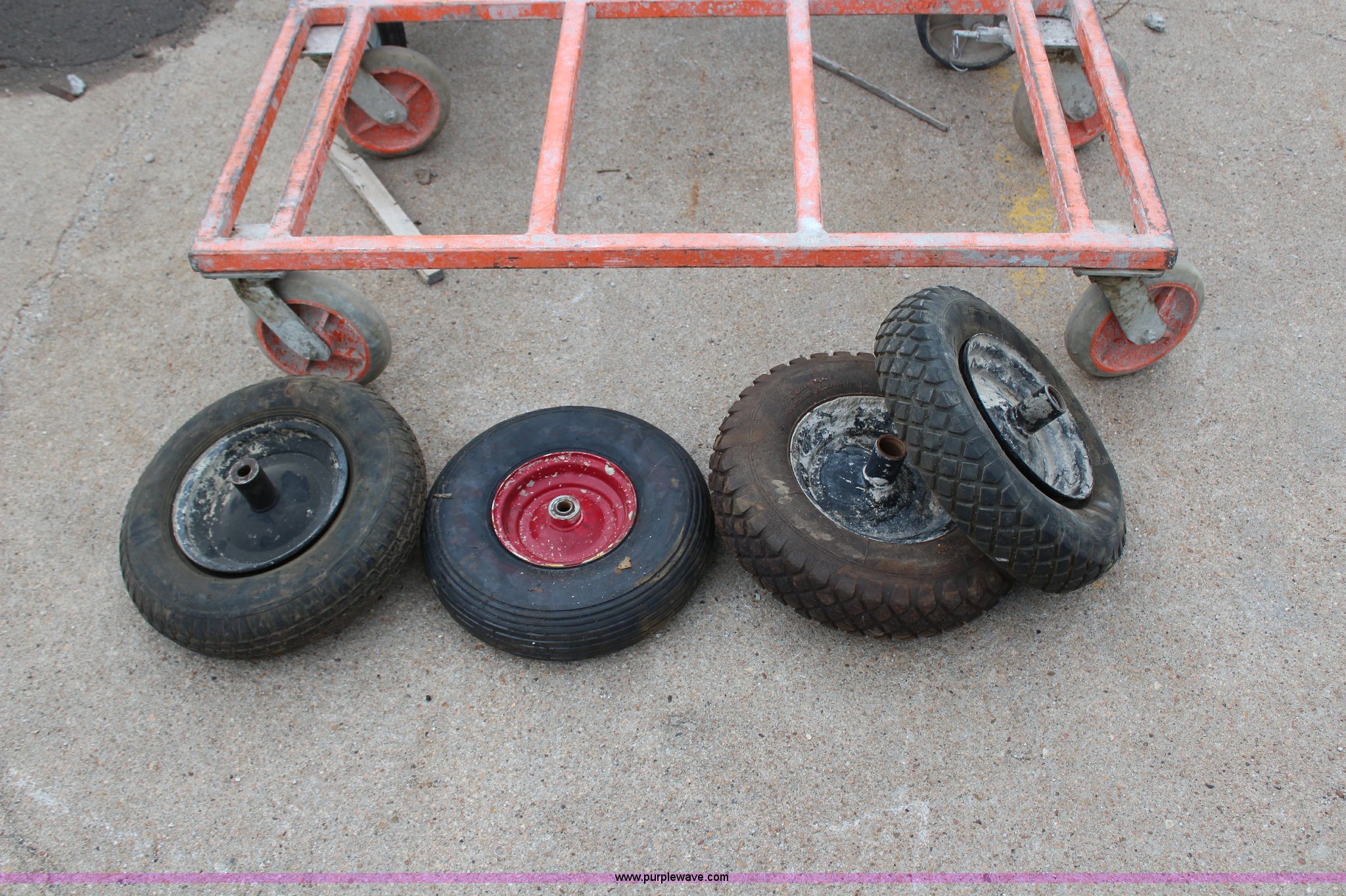 (4) assorted carts and wheelbarrow in Topeka, KS Item AZ9943 sold