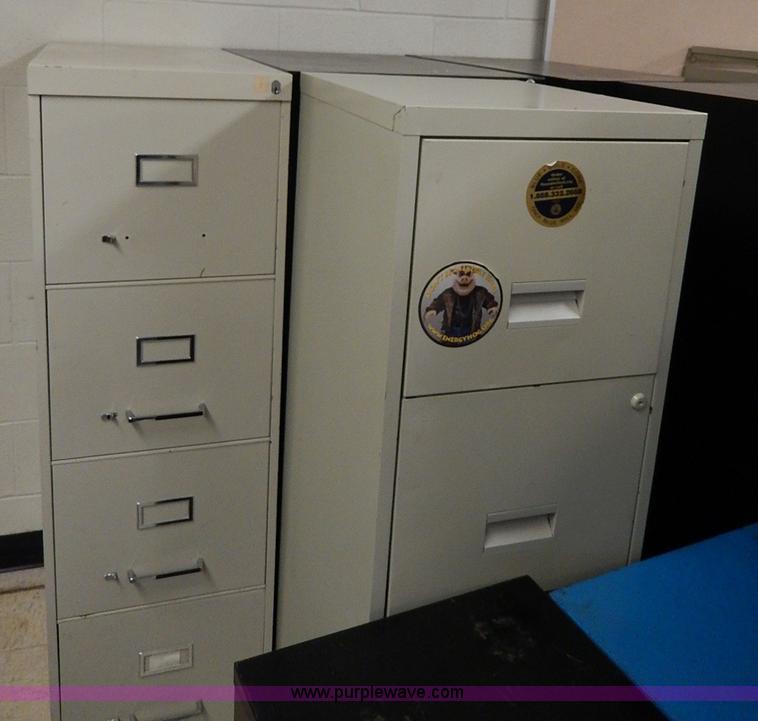 image for item AC9178 (9) assorted metal filing cabinets