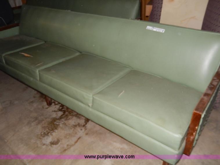 (2) vinyl couches in Lawrence, KS Item AC9220 sold Purple Wave