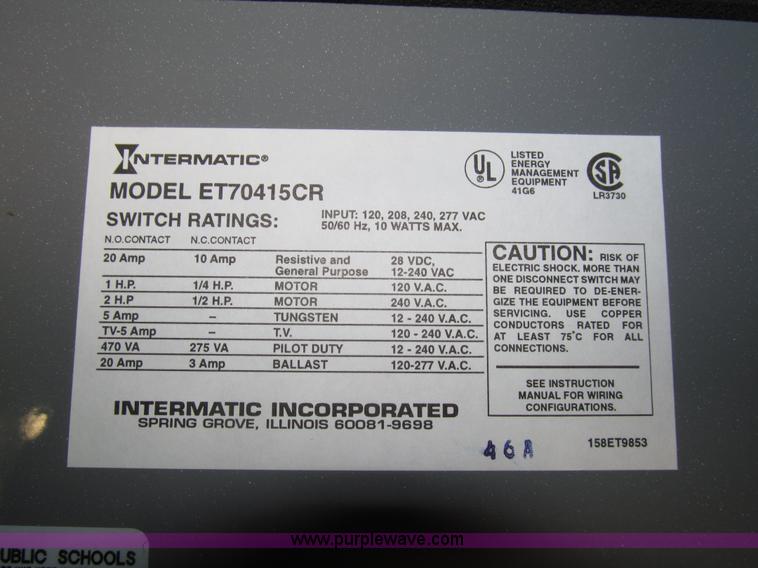 image for item AQ9893 (2) Intermatic Next Generation automatic light timers