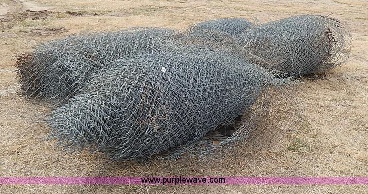 image for item AX9038 (5) rolls of used chain link fence