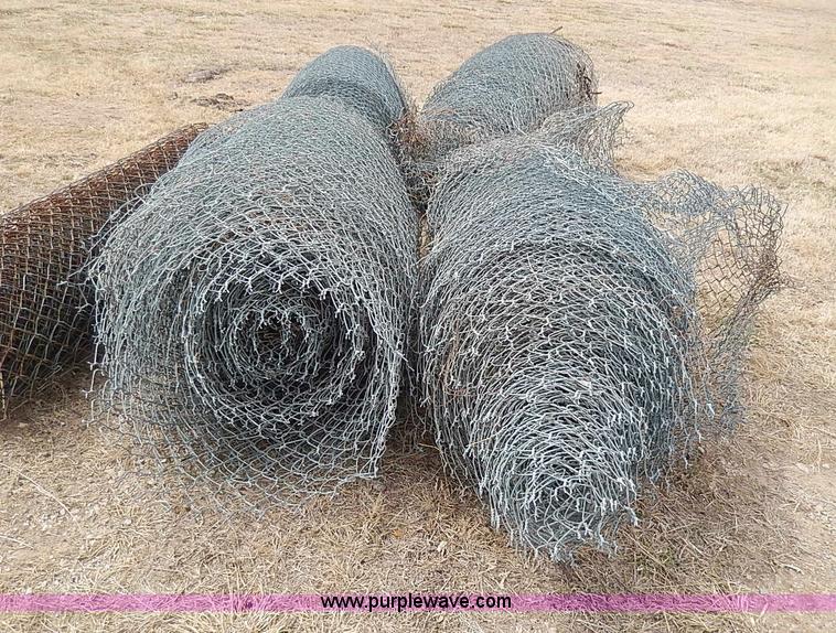 image for item AX9038 (5) rolls of used chain link fence