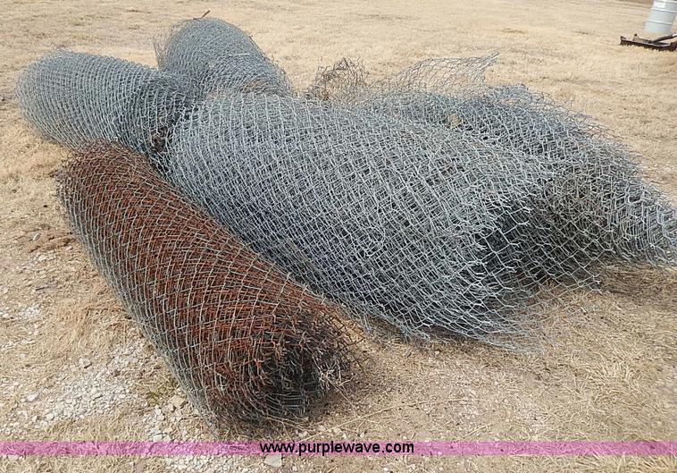image for item AX9038 (5) rolls of used chain link fence