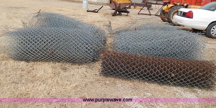 image for item AX9038 (5) rolls of used chain link fence
