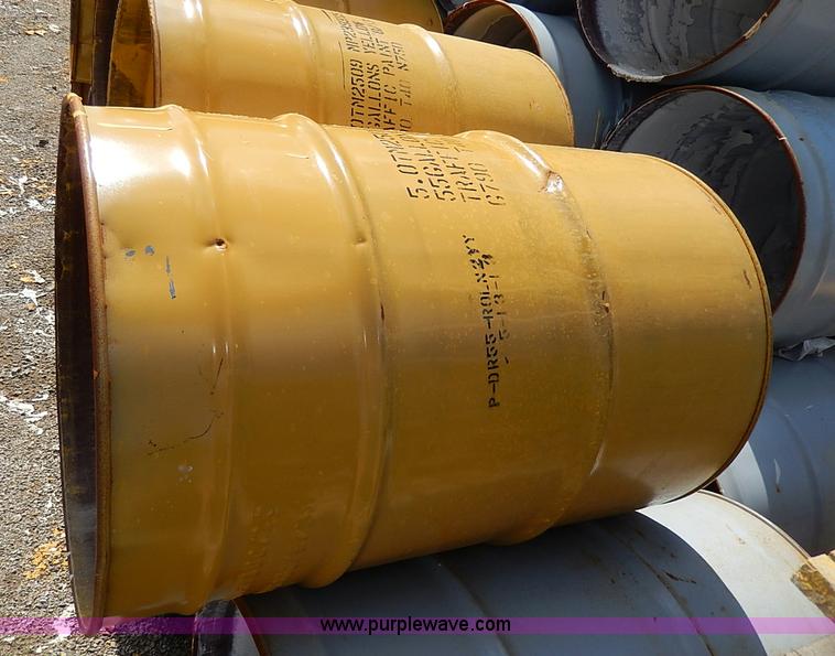 image for item AX9051 (25) 55 gallon paint barrels