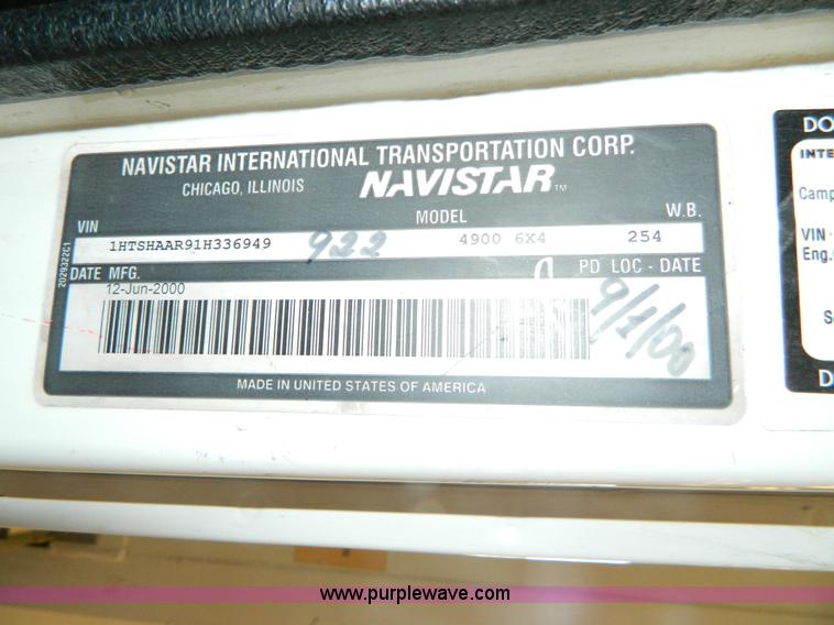 image for item AZ9190 2001 International 4900 mobile search X-ray inspection truck