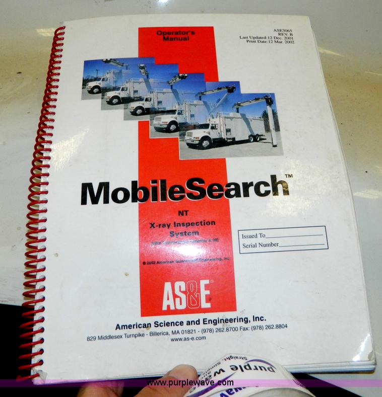 image for item AZ9190 2001 International 4900 mobile search X-ray inspection truck