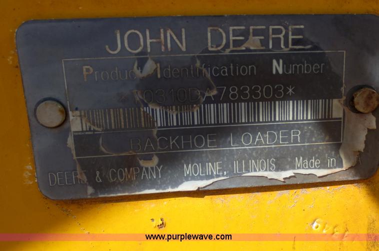 image for item F6892 John Deere 310D backhoe
