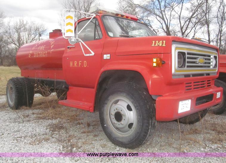 image for item F7346 1984 Chevrolet Custom Deluxe 60 tanker fire truck