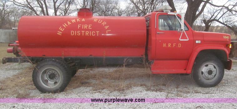 image for item F7346 1984 Chevrolet Custom Deluxe 60 tanker fire truck
