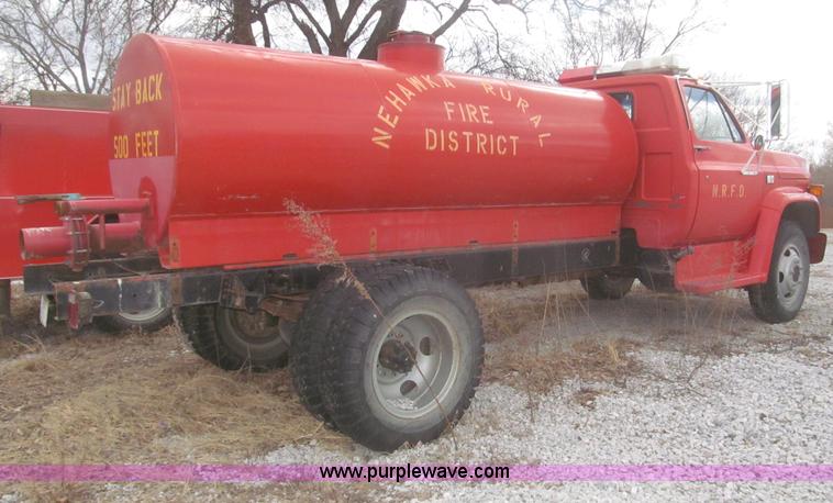 image for item F7346 1984 Chevrolet Custom Deluxe 60 tanker fire truck