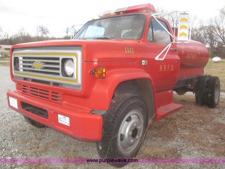image for item F7346 1984 Chevrolet Custom Deluxe 60 tanker fire truck