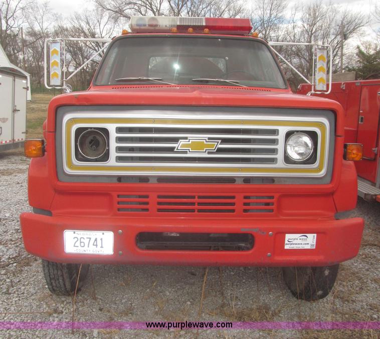 image for item F7346 1984 Chevrolet Custom Deluxe 60 tanker fire truck
