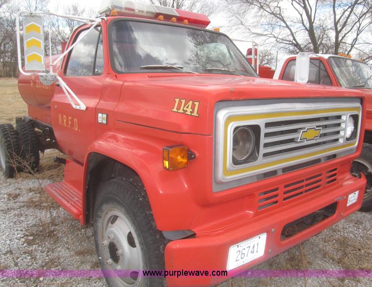 image for item F7346 1984 Chevrolet Custom Deluxe 60 tanker fire truck