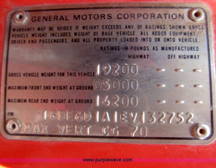 image for item F7346 1984 Chevrolet Custom Deluxe 60 tanker fire truck