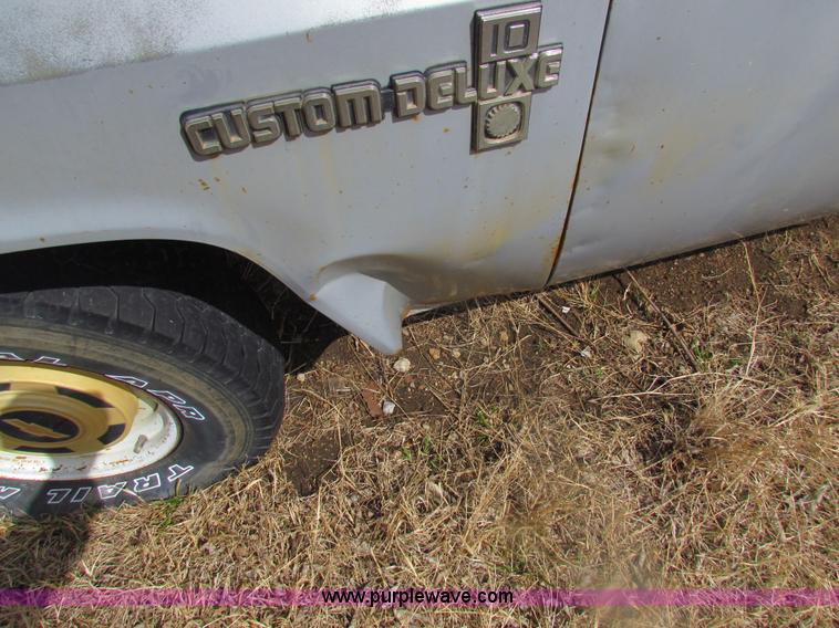 image for item H2220 1985 Chevrolet Custom Deluxe 10 pickup truck