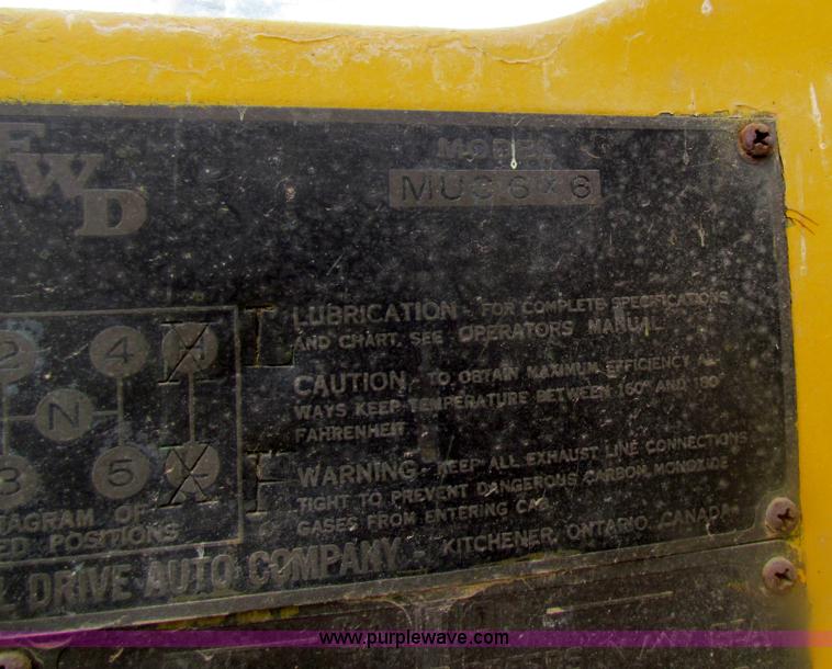 image for item H2222 FWD MUC6X6 truck with Garwood 20 ton crane