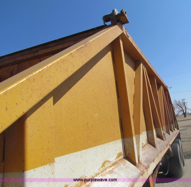 image for item H2237 1982 Clement 30' belly dump trailer