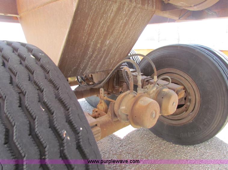 image for item H2237 1982 Clement 30' belly dump trailer