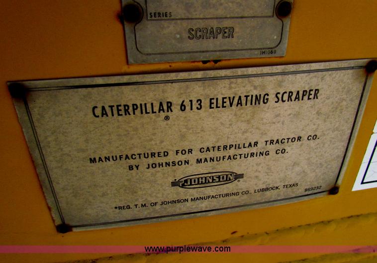 image for item H2240 1973 Caterpillar 613 scraper