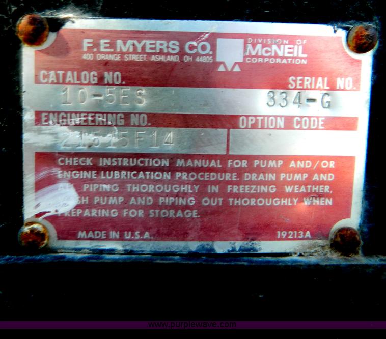 image for item H2487 1985 Myers sprayer