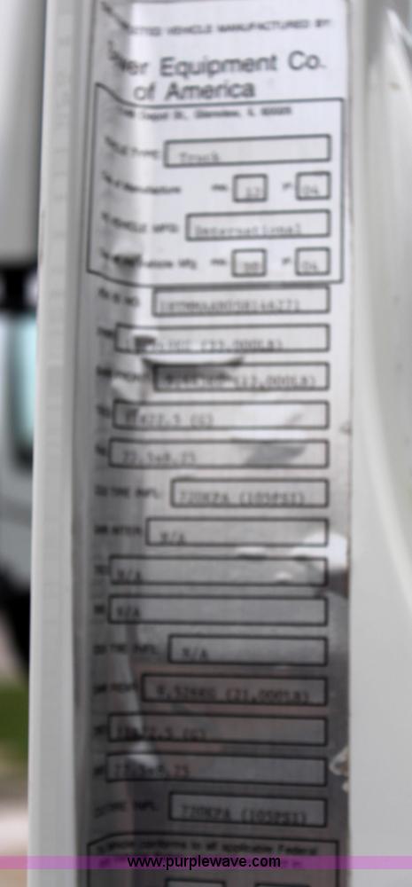 image for item H6014 2005 International DuraStar 4300 sewer jetter truck