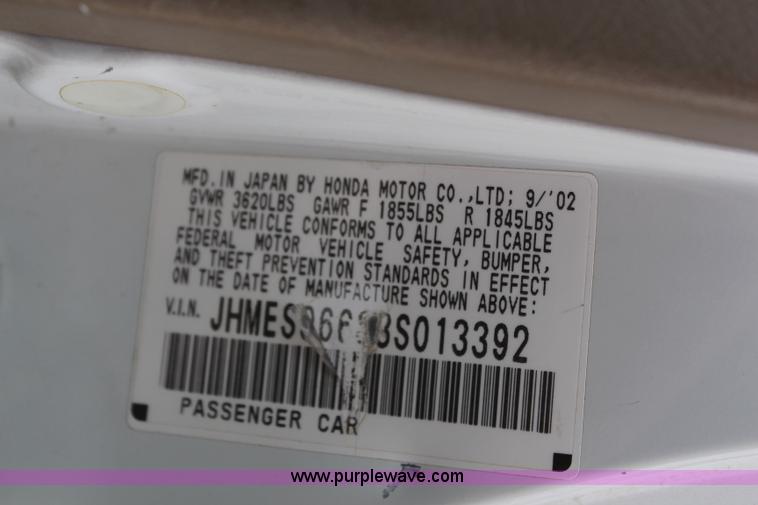 image for item H6083 2003 Honda Civic Hybrid