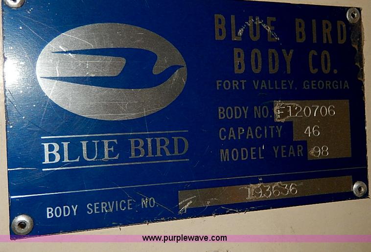 image for item I3698 1998 Blue Bird TC2000 school bus