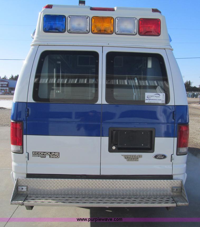 image for item I7148 1998 Ford Econoline E350 Super ambulance
