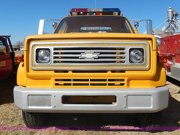 image for item I9307 1973 Chevrolet C60 fire truck
