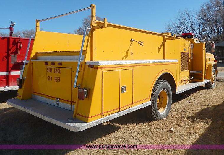 image for item I9307 1973 Chevrolet C60 fire truck