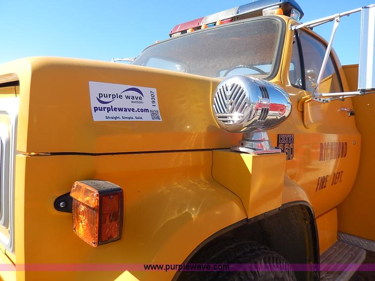 image for item I9307 1973 Chevrolet C60 fire truck