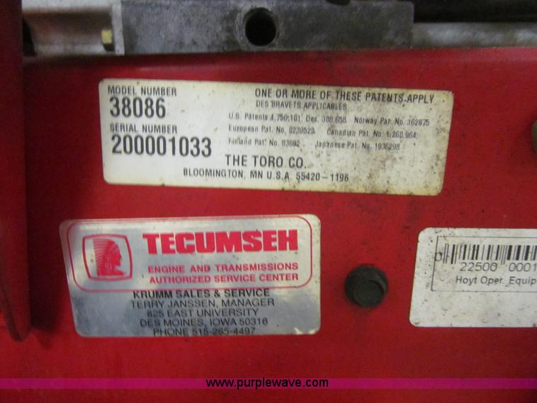 image for item R9143 Toro 824 self-propelled snow blower