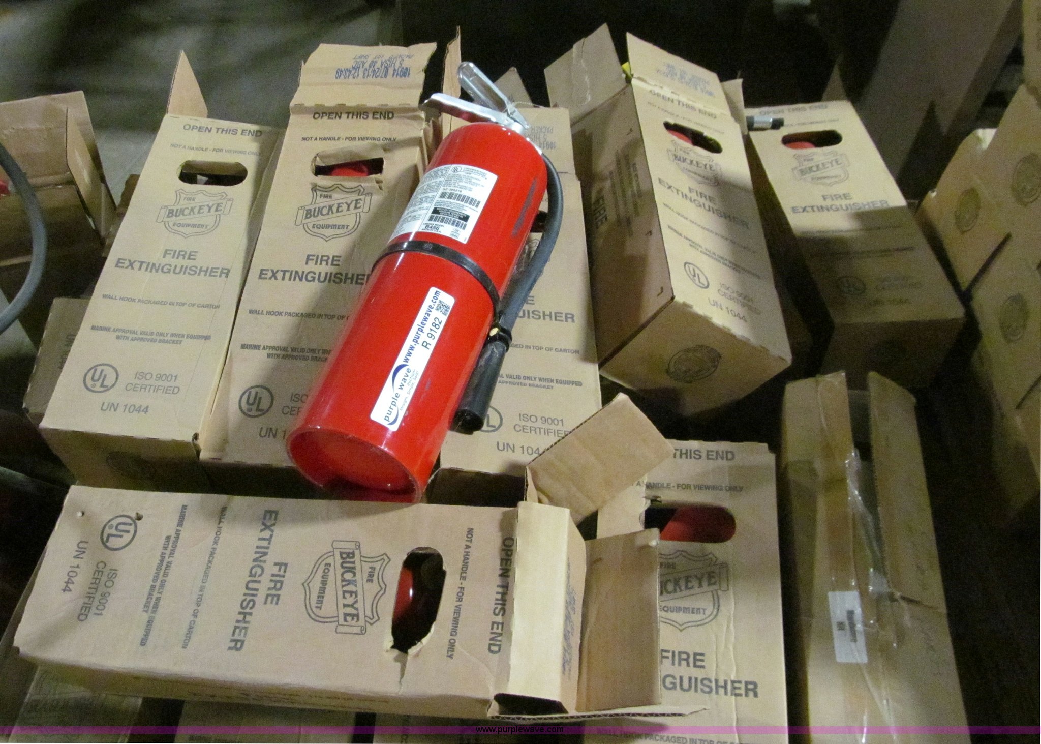 Fire extinguishers in Des Moines, IA Item R9182 sold Purple Wave