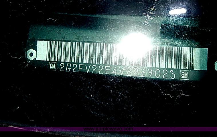 image for item H2608 1997 Pontiac Firebird Formula coupe