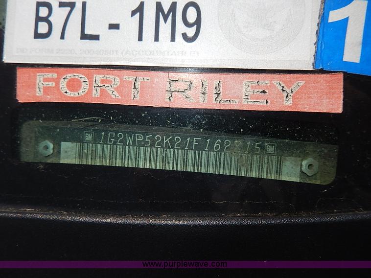 image for item H2611 2001 Pontiac Grand Prix GT