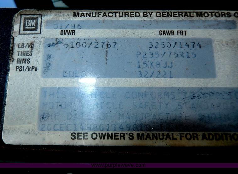 image for item H2616 1986 Chevrolet Silverado