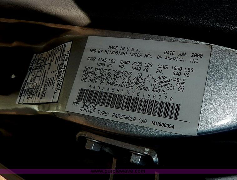 image for item H2620 2000 Mitsubishi Galant LS