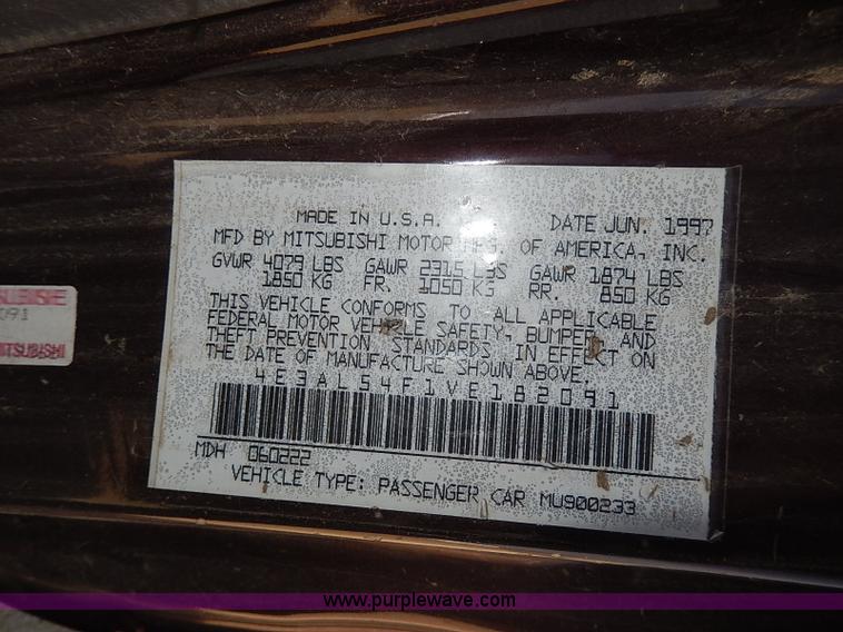 image for item H2630 1997 Mitsubishi Eagle Talon