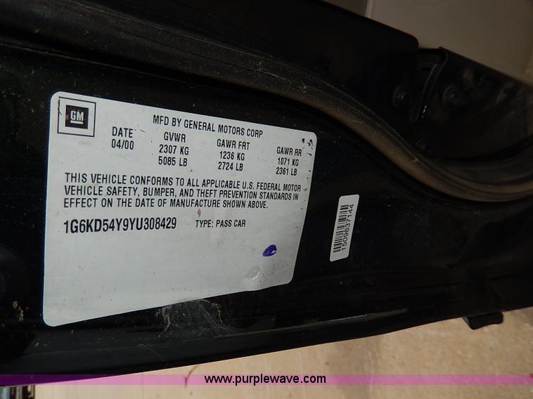 image for item H6041 2000 Cadillac DeVille